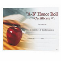 "A"-"B" Honor Roll Certificate